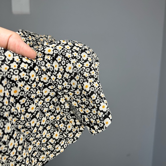 Natural life ditzy micro floral shift mini dress boho size small bell sleeve - Picture 6 of 10